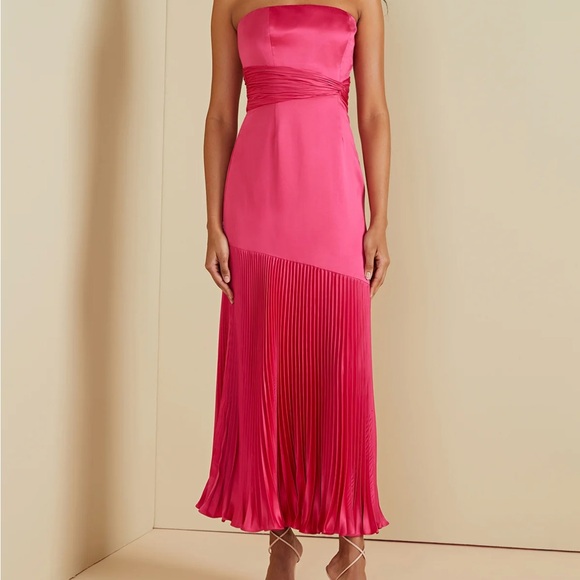 AMUR Strapless Pink Dress - Picture 2 of 10